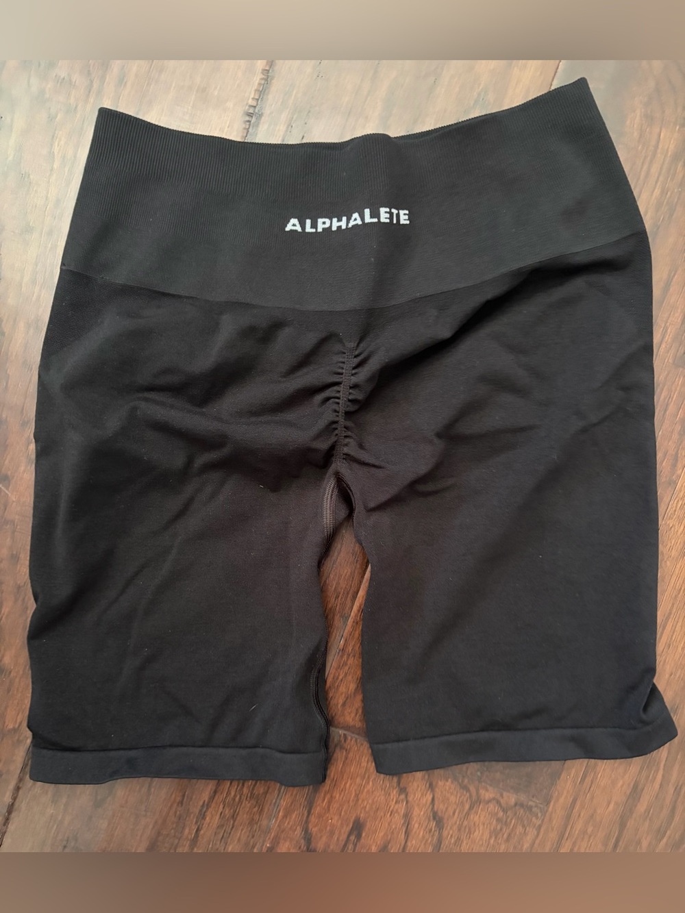Alphalete Black High-Rise Biker Shorts